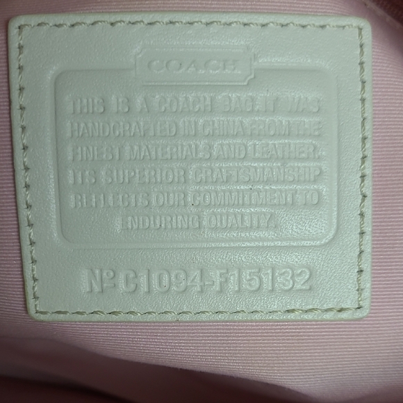 Coach Pink and Cream Tote Bag - Picture 4 of 12
